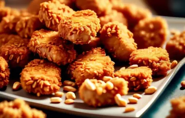Knusprige Erdnuss Chicken Nuggets - ein Genuss für Groß und Klein