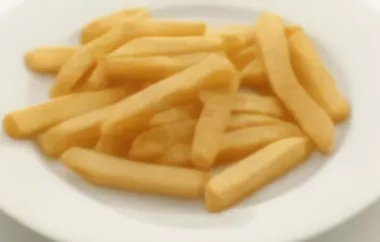 Knusprige Pommes Frites