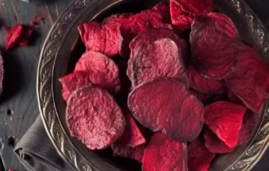 Knusprige Rote Rüben Chips für einen gesunden Snack