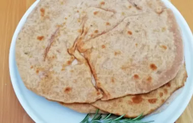Köstliche Dinkel-Chapatis mit einem Hauch von Rosmarin