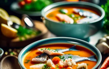 Köstliche Fischsuppe mit frischen Zutaten