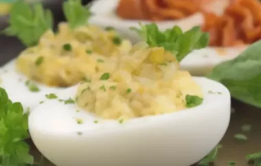 Köstliche gefüllte Eier mit Essiggurkerln
