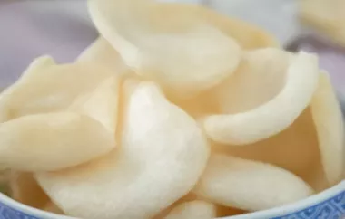 Köstliche, hausgemachte Krabbenchips