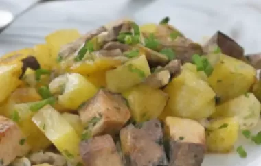 Köstliche Kartoffelpfanne mit Tofu: Ein veganes Rezept zum Genießen