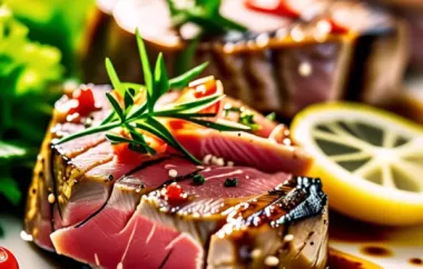 Köstliche marinierte Thunfischsteaks für die perfekte Sommergrillparty