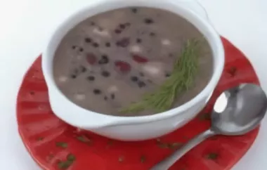 Köstliche Schwarze Bohnen Suppe
