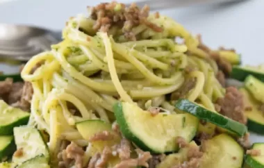 Köstliche Spaghetti mit frischem Pesto - ein klassisches italienisches Gericht!