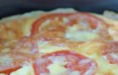Köstliche Tomaten-Quiche mit knusprigem Teig und würziger Füllung