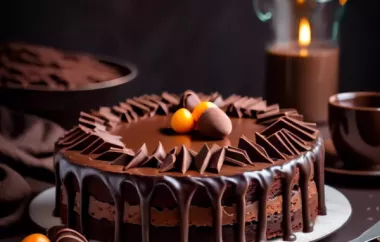 Köstliche Torte aus Maronen und Schokolade
