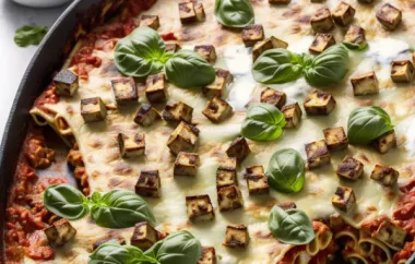 Köstliche vegane Kürbis-Tofu-Lasagne