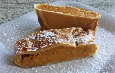 Köstlicher Kürbisstrudel mit knusprigem Blätterteig