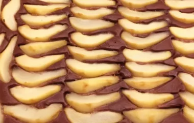 Köstlicher Schokoladen-Birnenkuchen