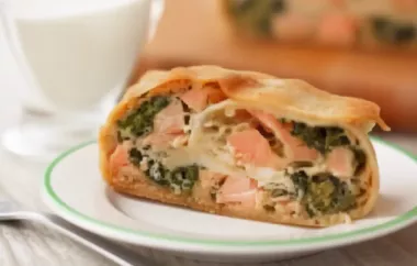 Köstlicher Spinatstrudel mit saftigem Lachs