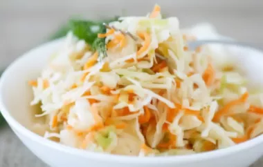 Köstliches Coleslaw Rezept für ein frisches und knackiges Beilagen-Salat