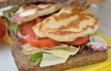 Köstliches Halloumi-Sandwich vom Grill
