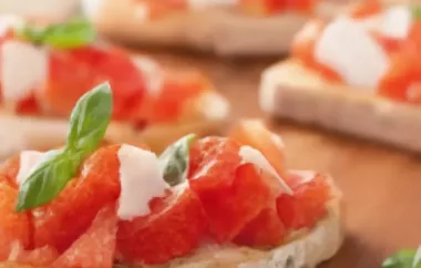 Köstliches Rezept für Bruschetta