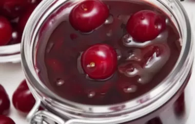 Köstliches Rezept für ein Kirschkompott mit einer besonderen Note von Rotwein