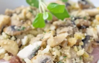 Köstliches Rezept für eine knusprige Champignon-Kräuter-Kruste