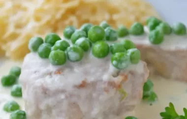 Köstliches Rezept für Schweinefilets in Erbsensauce