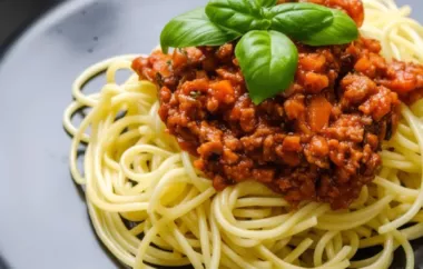 Köstliches Rezept für Spaghetti Bolognese