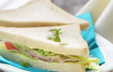 Köstliches Schinken-Sandwich für den schnellen Genuss