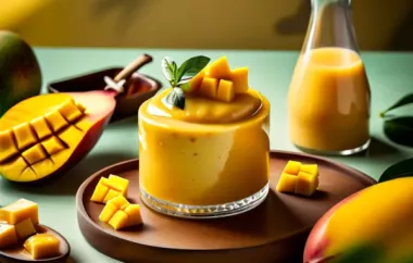 Koko-Tapioka-Pudding mit Mangosauce - Ein exotisches Dessert