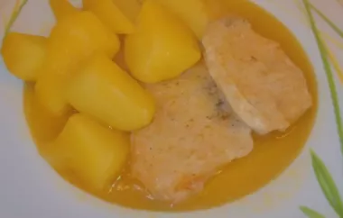 Kotelett mit Kartoffeln und Sauce