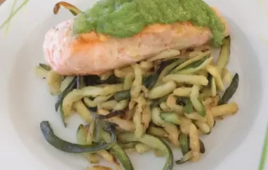 Lachsfilet auf Zucchini - Ein köstliches Rezept für Fischliebhaber