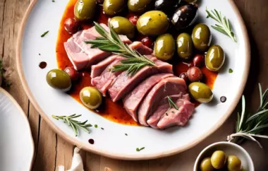 Lammfleisch mit Oliven - Ein mediterranes Geschmackserlebnis
