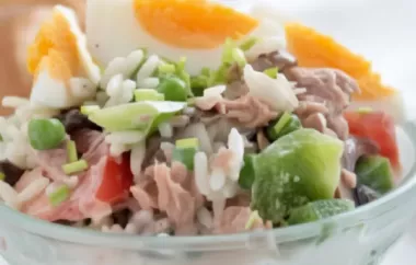 Lecker und gesund: Thunfisch Reis Salat Rezept
