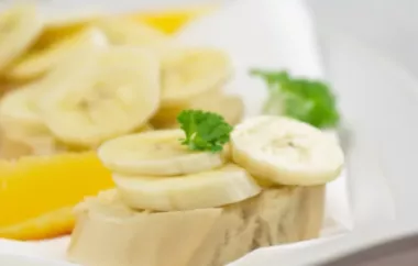 Leckere Bananen Canapés für jede Gelegenheit