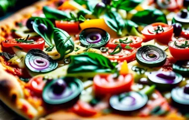 Leckere Gemüsepizza ohne Tomatensauce