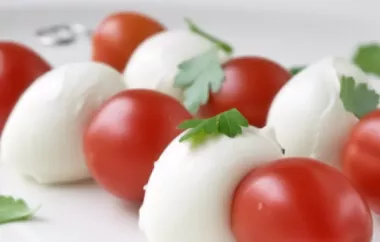 Leckere Mozzarella Gemüsespieße für den perfekten Grillgenuss