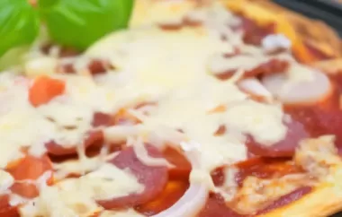 Leckere Palatschinken-Pizza für Groß und Klein
