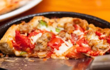 Leckere Pfannenpizza - ein Stück Amerika für Zuhause