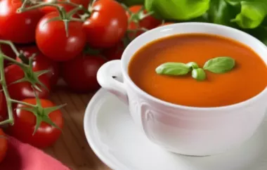 Leckere selbstgemachte Tomatensuppe