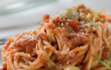 Leckere Tomaten-Oliven-Sauce für Pasta-Liebhaber