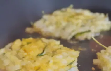 Leckere Zucchini-Puffer mit einem Hauch von Curry