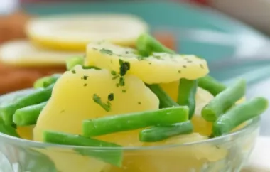 Leckerer Kartoffel-Fisolen Salat: Ein frischer und gesunder Genuss!