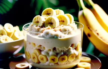 Leckerer Kokos-Bananenpudding