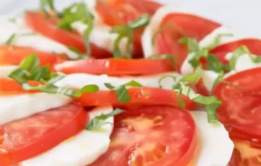 Leckerer Mozzarella-Tomaten-Salat für den Sommer