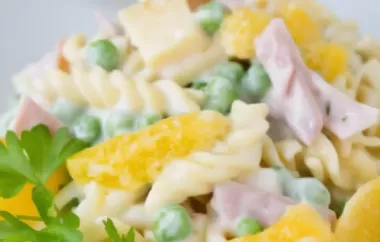 Leckerer Nudelsalat mit cremiger Mayonnaise dressing