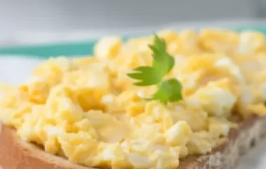 Leckerer Pikanter Eieraufstrich fürs Frühstück oder als Snack