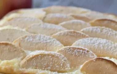 Leckerer Reiskuchen mit fruchtigem Apfelgeschmack