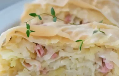 Leckerer Sauerkrautstrudel mit knusprigem Speck