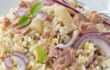 Leckerer Thunfisch-Reis-Salat für die warmen Tage