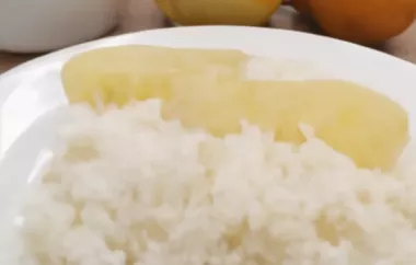 Leckeres Birnenkompott mit Reis