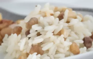 Leckeres Cashew-Rosinen-Reis-Rezept