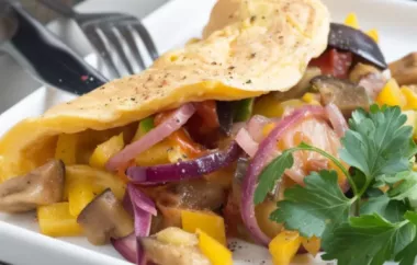Leckeres Käse-Omelett mit provenzialischem Flair
