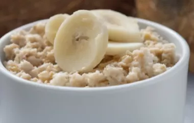 Leckeres Kokos-Bananen-Porridge